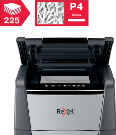 Rexel Optimum AutoFeed+ 225X paperisilppuri (ristiinleikkaus)
