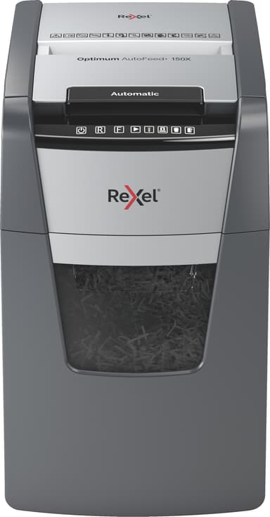 Rexel Optimum AutoFeed+ 150X paperisilppuri (ristiinleikkaus)