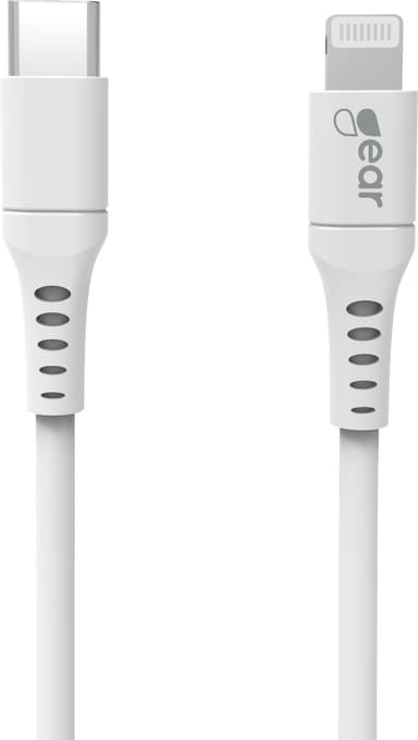 Gear USB-C - Lightning MFi kaapeli 1 m (valkoinen)