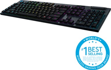 Logitech G915 Lightspeed langaton pelinäppäimistö ,GL Clicky kytkimet