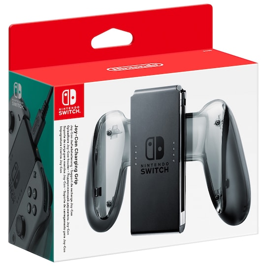 Nintendo Switch Joy-Con Charging Grip (musta/harmaa)