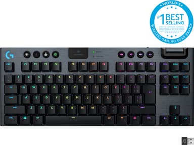 Logitech G915 Lightspeed pelinäppäimistö (GL Clicky kytkimet)