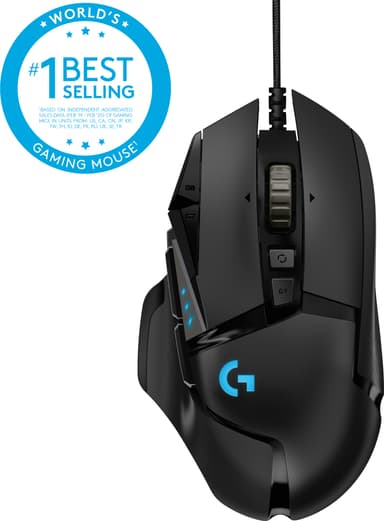 Logitech G502 Hero pelihiiri (musta)