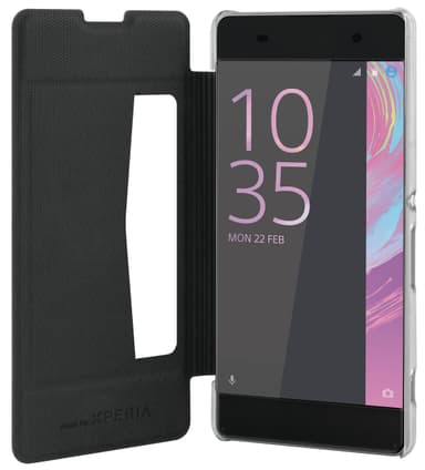 Puro Sony Xperia XA EcoLeather suoja (musta)