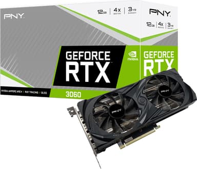 PNY GEFORCE RTX 3060 12GB UPRISING Dual Fan Edition näytönohjain