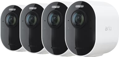 Arlo Ultra 2 4K langaton turvakamera (4 kpl, valkoinen)
