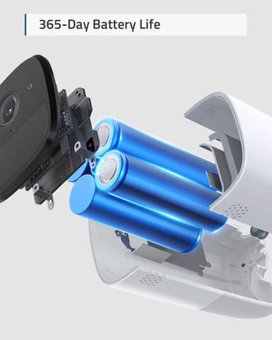 Eufy Cam 2 Pro wireless 2K QHD add-on älykamera (valkoinen)