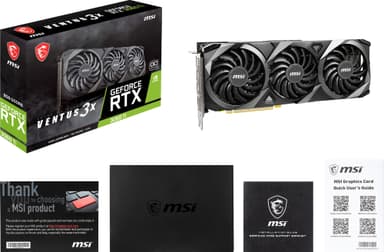 MSI GeForce RTX3060Ti VENTUS 3X OC 8GB näytönohjain