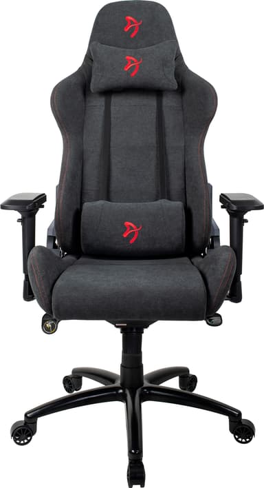 Arozzi Verona Signature Soft Fabric pelituoli (harmaa, punainen logo)