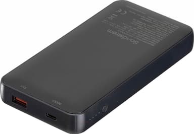 Sandstrøm 10000 mAh varavirtalähde / 10 W langaton lataus (musta)