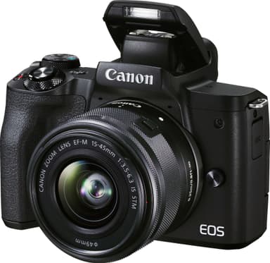 Canon EOS M50 kompakti järjestelmäkamera + 15-45mm -objektiivi