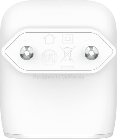 Belkin 20 W seinälaturi + USB-C - Lightning kaapeli (valkoinen)