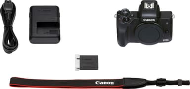 Canon EOS M50 kompakti järjestelmäkamera + 15-45mm -objektiivi