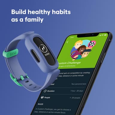 Fitbit Ace 3 lasten aktiivisuusranneke (sininen/vihreä)