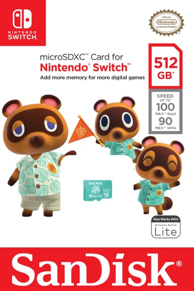SanDisk 512GB microSDXC Nintendo Switch muistikortti