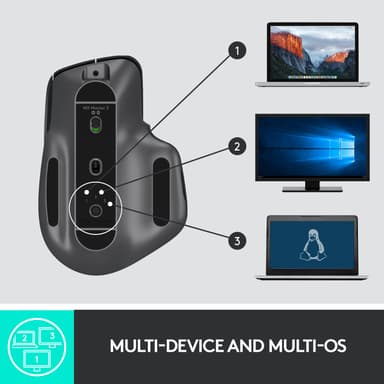 Logitech MX Master 3 langaton hiiri (musta)
