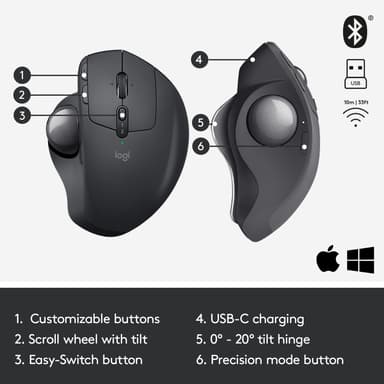 Logitech MX Ergo langaton pallohiiri