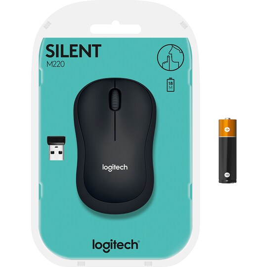 Logitech M220 Silent hiiri (musta)