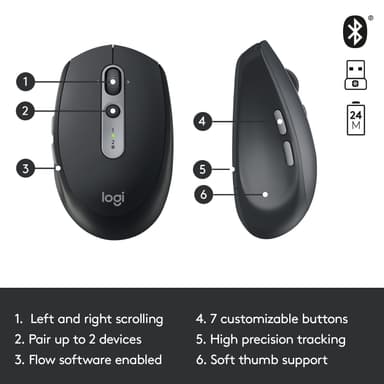Logitech M590 Multi-Device Silent hiiri (musta)