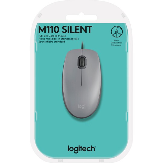 Logitech M110 Silent hiiri (harmaa)