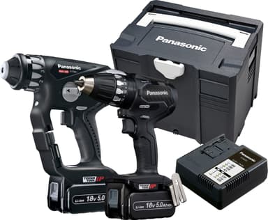 Panasonic EYC250LJ2G 18V pakkaus (iskuvasara + porakone)