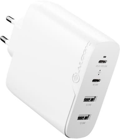 ALOGIC Rapid Power 4-Port 100W GaN verkkovirtalaturi +2m USB-C kaapeli