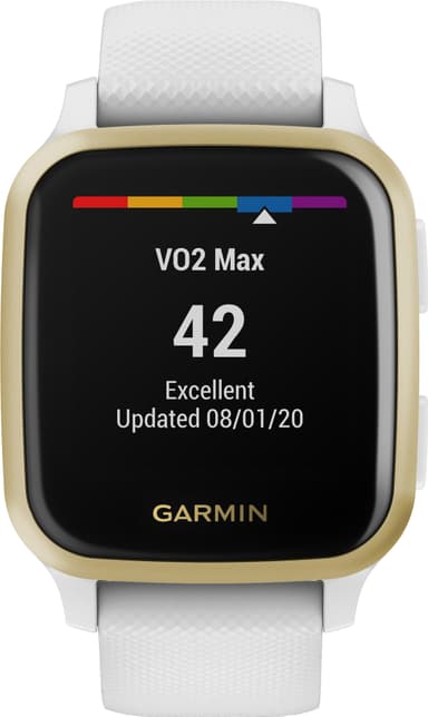 Garmin Venu Sq älykello (valkoinen/kulta)