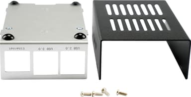 Raspberry Pi 4 Chassi kotelo (musta/hopea)
