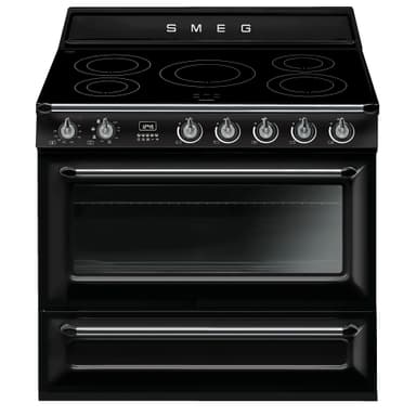 SMEG COOKER 90CM.BLACK INDUCTI