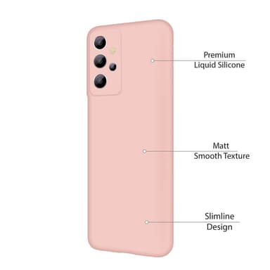 Samsung Galaxy A72 Nestemäinen silikoni Kotelo- Pink