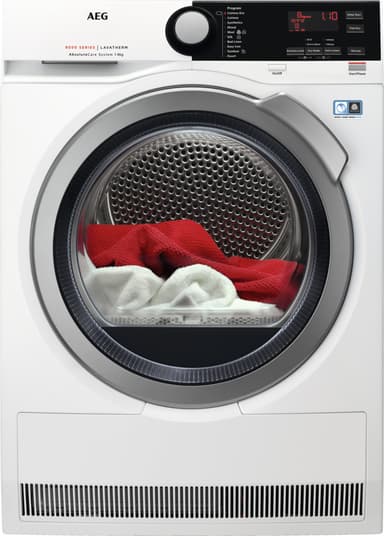 AEG 8000 kuivausrumpu T8DSG844E (valkoinen)