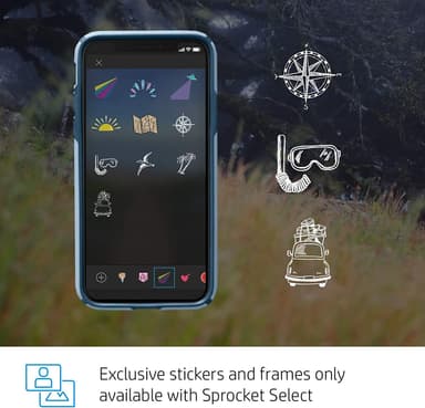 HP Sprocket Select Eclipse valokuvatulostin älypuhelimelle (harmaa)