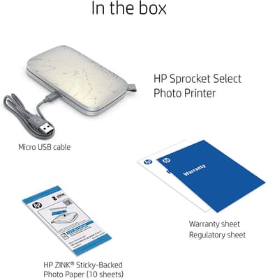 HP Sprocket Select Eclipse valokuvatulostin älypuhelimelle (harmaa)
