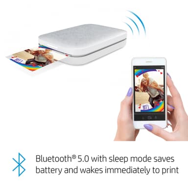 HP Sprocket Luna valokuvatulostin älypuhelimelle (valkoinen)