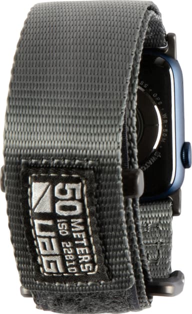 Urban Armor Gear 42-45 mm Apple Watch Active Strap ranneke (harmaa)
