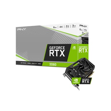 PNY GeForce RTX™ 2060 6GB Single Fan Graphics Card
