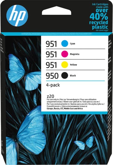 HP 950/951 mustekasetti yhdistelmäpakkaus (CMYK)