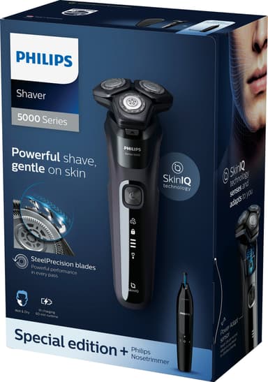 Philips 5000 parranajokone/nenäkarvatrimmeri S5588/26