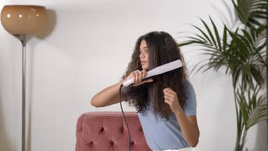 BaByliss Steam Luster suoristusrauta ST595E (vaaleansininen)