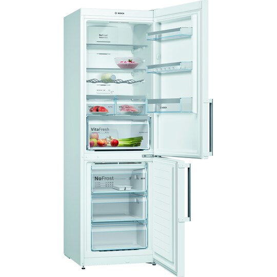 Bosch jääkaappipakastin KGN367WER (valkoinen)