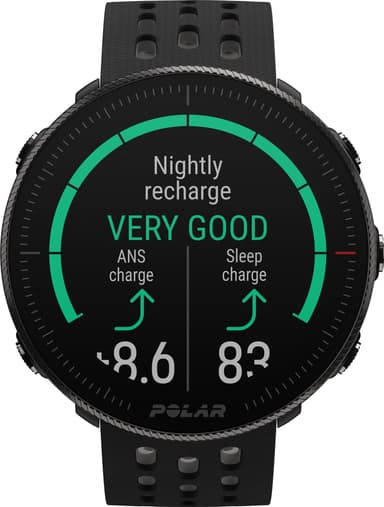 Polar Vantage M2 urheilukello (musta/harmaa)