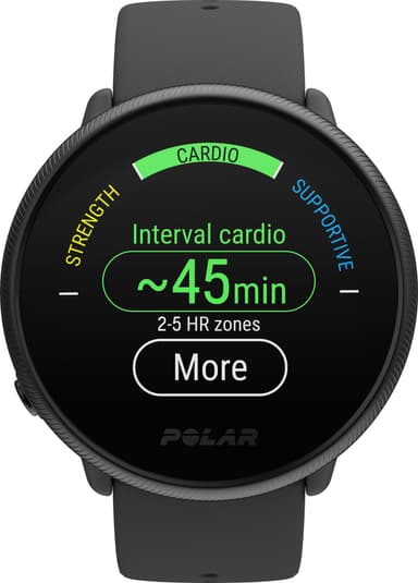 Polar Ignite 2 urheilukello (musta/helmi)