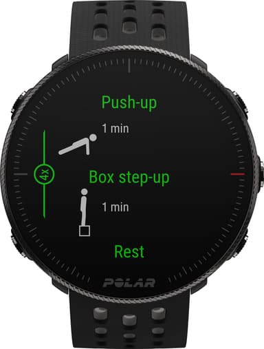 Polar Vantage M2 urheilukello (musta/harmaa)