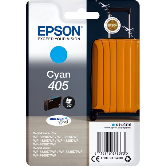Epson 405 mustekasetti C13T05G24010 (syaani)