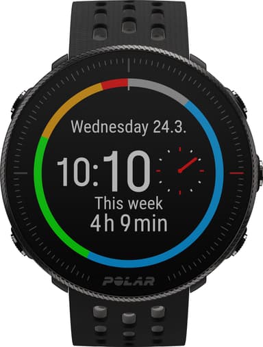 Polar Vantage M2 urheilukello (musta/harmaa)