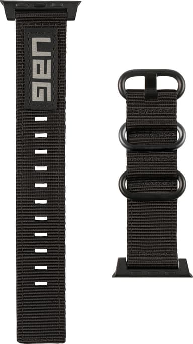 Apple Watch 42/44mm Ranneke Nato Musta