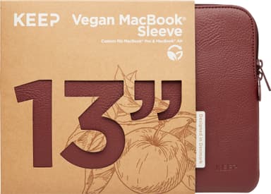 KEEP Apple Peel 13" MacBookin suojatasku (punainen)