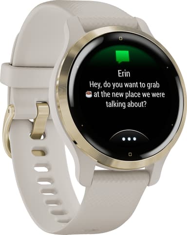 Garmin Venu 2S GPS älykello (vaalea kulta/vaalea hiekka)