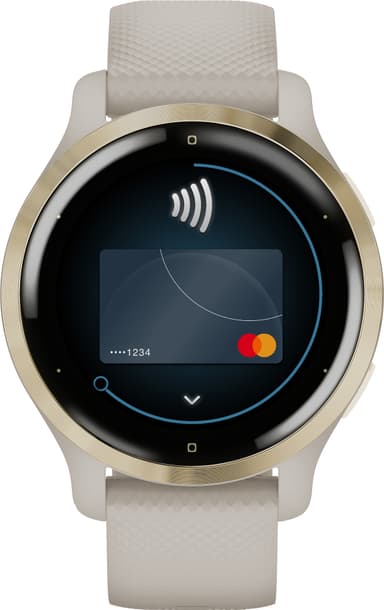 Garmin Venu 2S GPS älykello (vaalea kulta/vaalea hiekka)