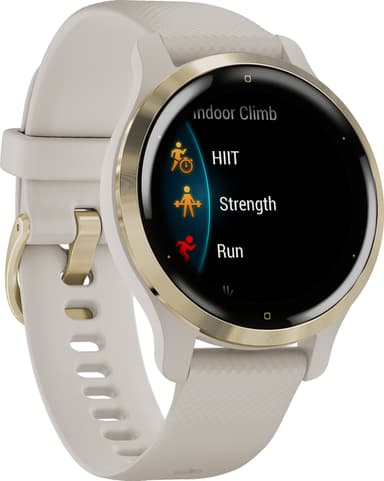 Garmin Venu 2S GPS älykello (vaalea kulta/vaalea hiekka)